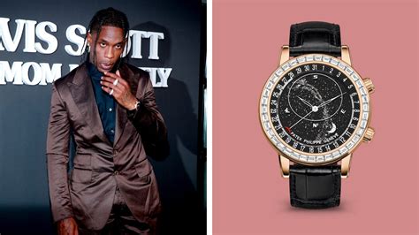 travis scott patek philippe|Travis Scott Wears a $400,000 Patek Philippe .